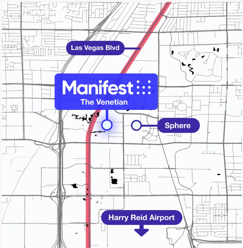 manifest 2026 map in Vegas